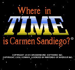 Where in Time is Carmen Sandiego?