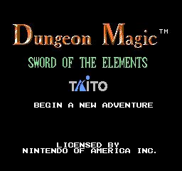 Dungeon Magic - Sword of the Elements