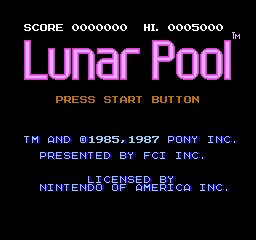 Lunar Pool