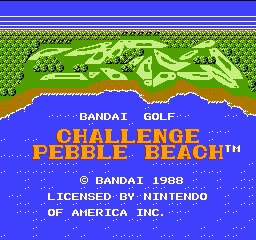 Bandai Golf: Challenge Pebble Beach