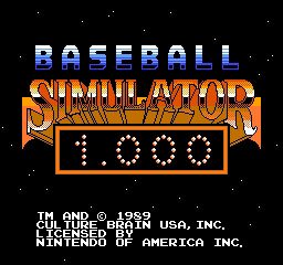 Baseball Simulator 